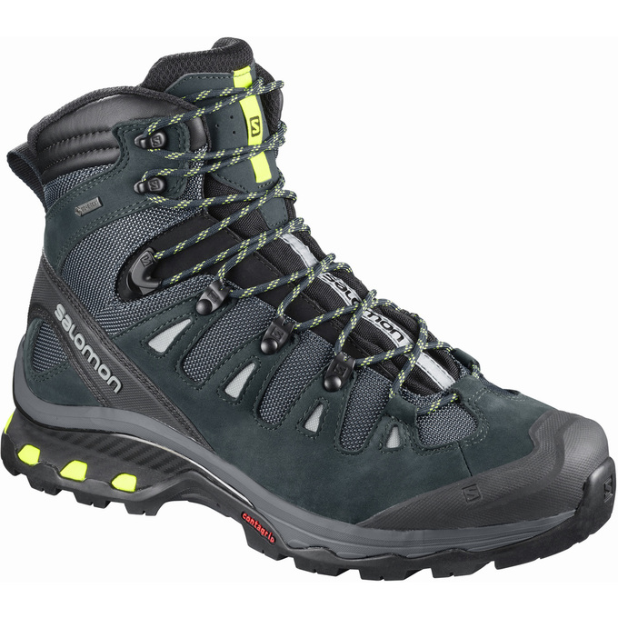 Bottes De Randonnée Salomon Homme Vert Olive / Noir - Salomon QUEST 4D 3 GTX® - France (8729-GHBAU)